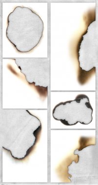 Burnt paper textures