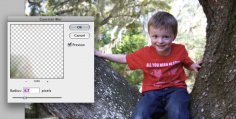 Photoshop Blurring background