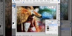 Photoshop puzzle texture tutorial
