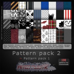 Pattern pack 2 by PeterPlastic 600x600 Free Photoshop Christmas Patterns Download Collection 2