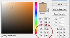 Photoshop Color Picker. Image © 2011 Photoshop Essentials.com.