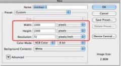 Photoshop New Document dialog box. Image © 2011 Photoshop Essentials.com.