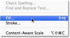 The Fill command in Photoshop. Image © 2011 Photoshop Essentials.com.