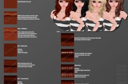 IMVU hair texture tutorial Photoshop