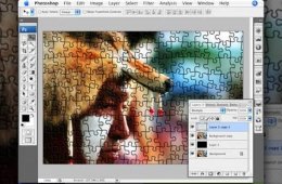 Photoshop puzzle texture tutorial