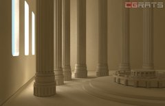 Volume Light 3DS Max Tutorial - First Render